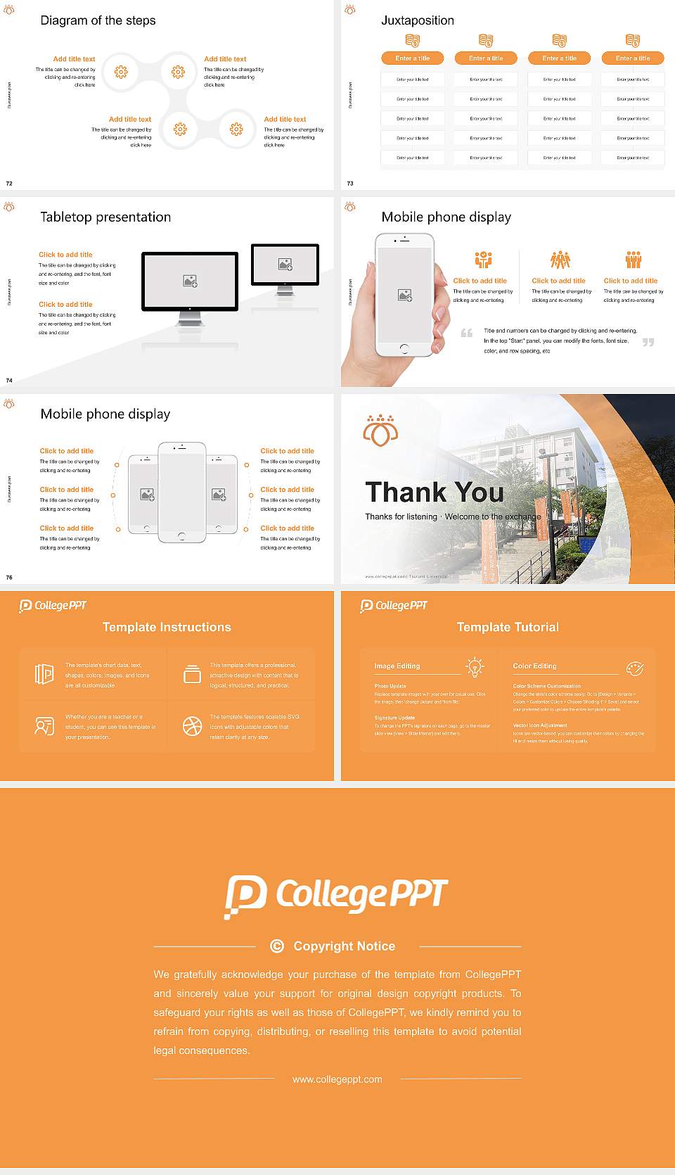 Tsurumi University Competition/Entrepreneurship Contest PPT Template16:9 ratio PPT effect preview image9