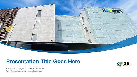Tokyo Polytechnic University Course/Courseware Creation PPT Template