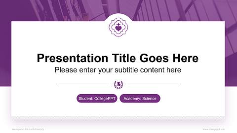 Wakayama Shin-ai University National Scholarship Defense PPT Template