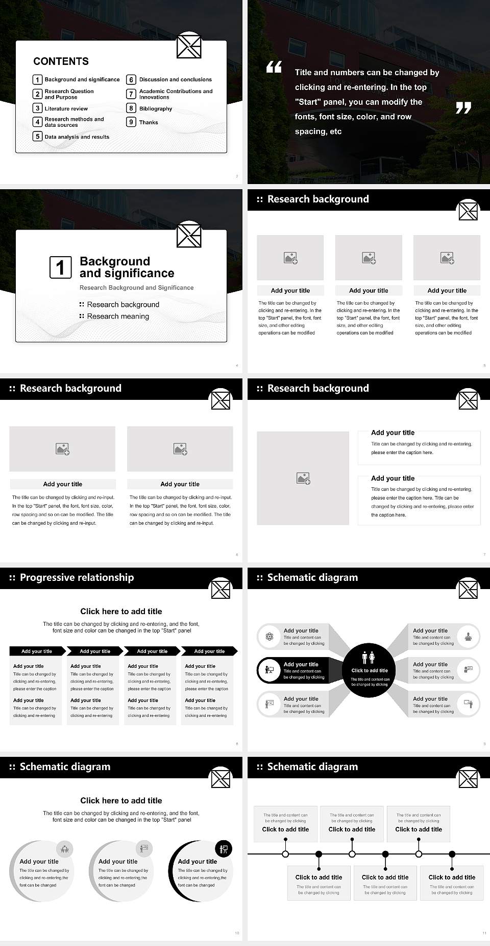 Tokyo Zokei University Graduation Thesis Defense PPT Template4:3 ratio PPT effect preview image2