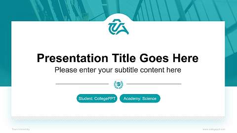 Tsuru University National Scholarship Defense PPT Template