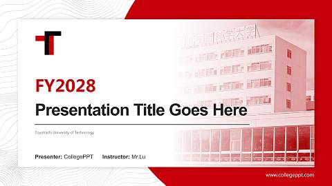 Toyohashi University of Technology Academic Presentation/Research Findings Report PPT Template