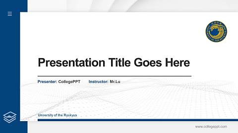 University of the Ryukyus Thesis Proposal/Graduation Defense PPT Template