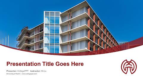 University of Kochi Course/Courseware Creation PPT Template