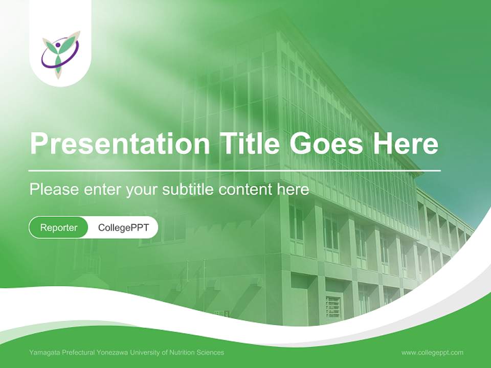 Yamagata Prefectural Yonezawa University of Nutrition Sciences Lecture Sharing and Networking Event PPT Template4:3 ratio PPT effect preview image4