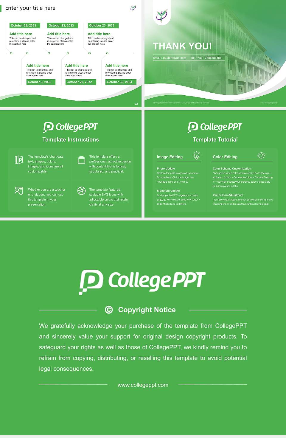 Yamagata Prefectural Yonezawa University of Nutrition Sciences Lecture Sharing and Networking Event PPT Template4:3 ratio PPT effect preview image4