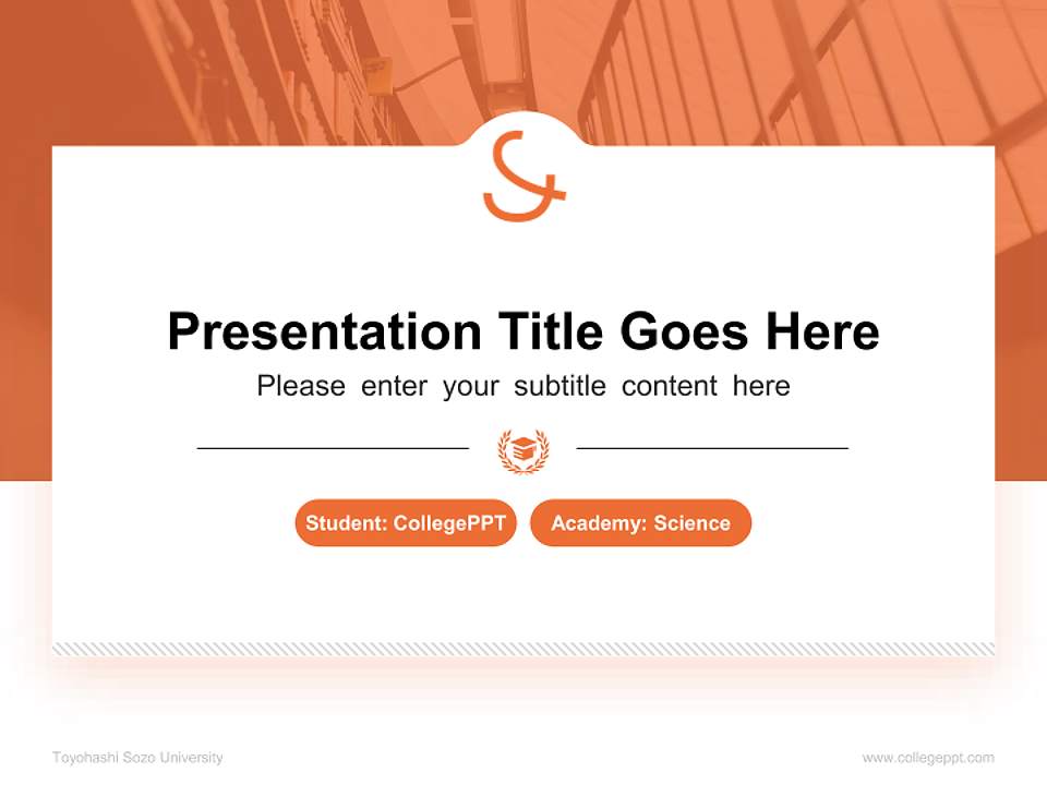 Toyohashi Sozo University National Scholarship Defense PPT Template4:3 ratio PPT effect preview image4
