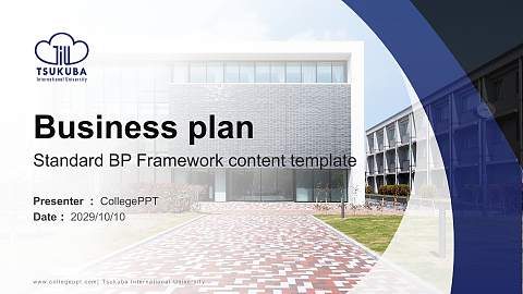 Tsukuba International University Competition/Entrepreneurship Contest PPT Template
