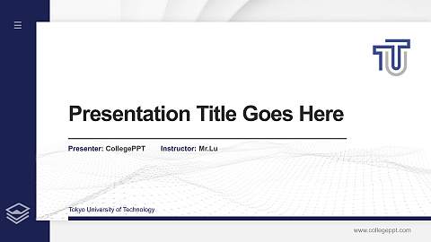 Tokyo University of Technology Thesis Proposal/Graduation Defense PPT Template
