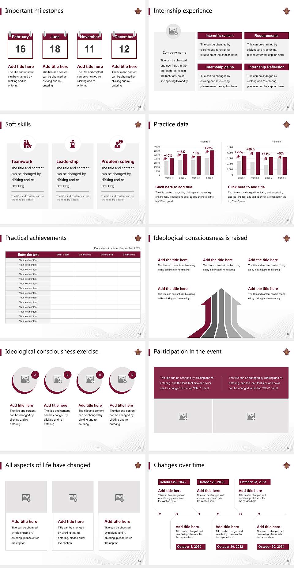 Toyo Eiwa University National Scholarship Defense PPT Template4:3 ratio PPT effect preview image3