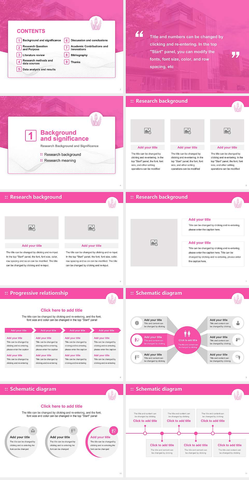 Tokyo University of Foreign Studies Graduation Thesis Defense PPT Template4:3 ratio PPT effect preview image2