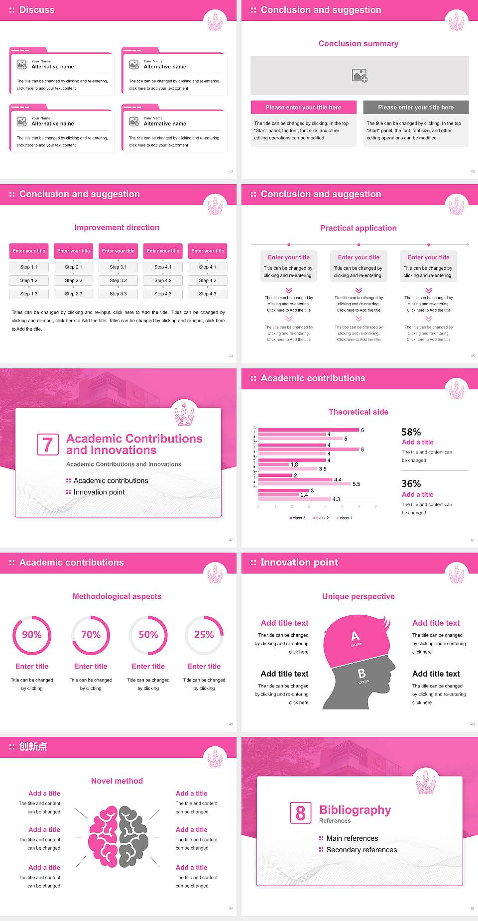 Tokyo University of Foreign Studies Graduation Thesis Defense PPT Template4:3 ratio PPT effect preview image6