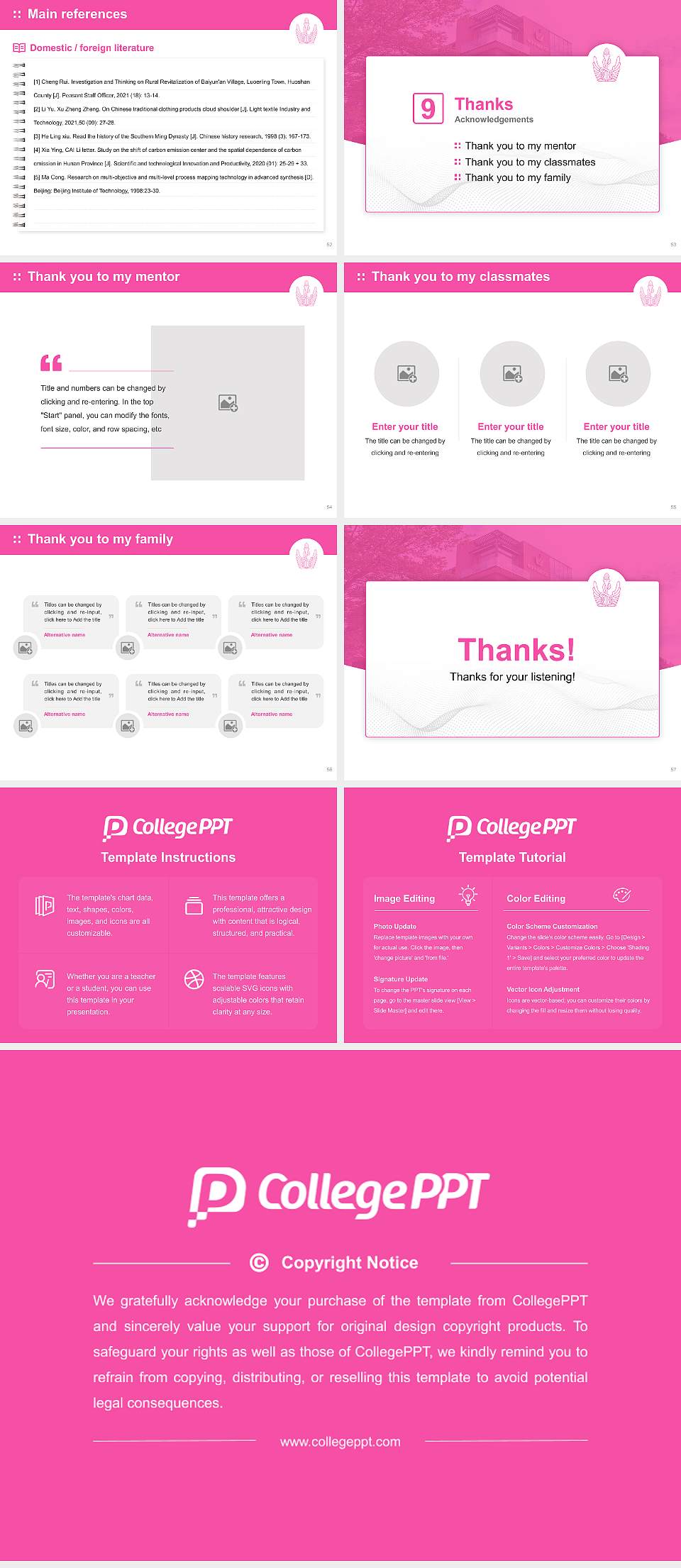 Tokyo University of Foreign Studies Graduation Thesis Defense PPT Template4:3 ratio PPT effect preview image7