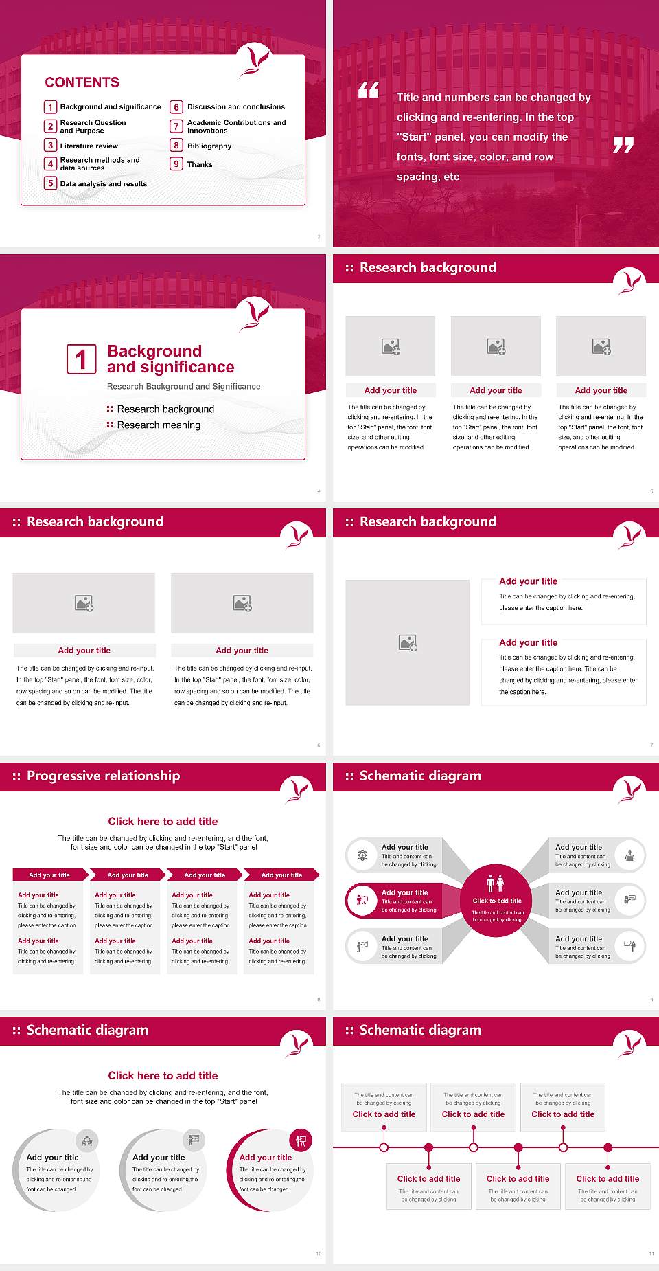 Yamaguchi Gakugei University Graduation Thesis Defense PPT Template4:3 ratio PPT effect preview image2