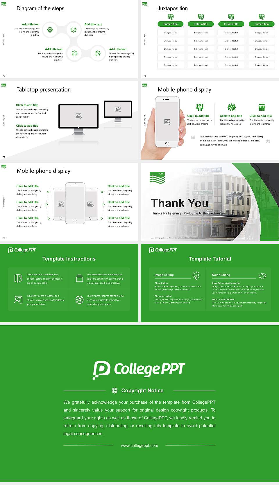 Tottori University of Environmental Studies Competition/Entrepreneurship Contest PPT Template16:9 ratio PPT effect preview image9