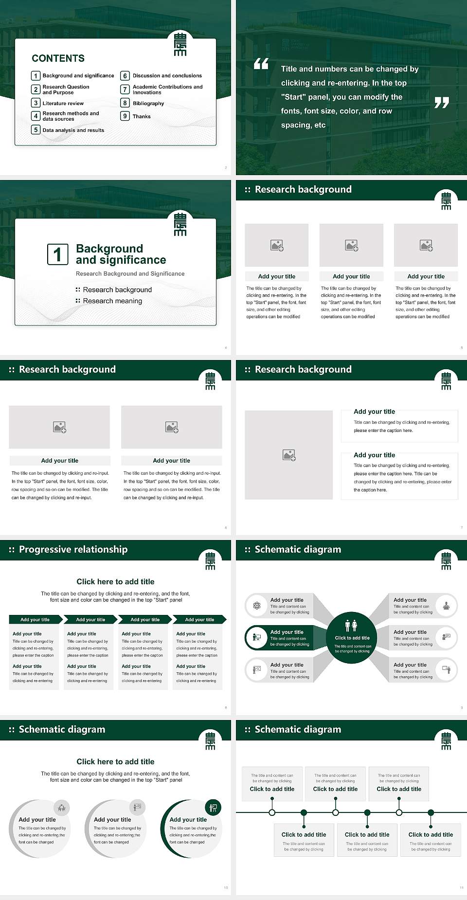 Tokyo University of Agriculture Graduation Thesis Defense PPT Template4:3 ratio PPT effect preview image2