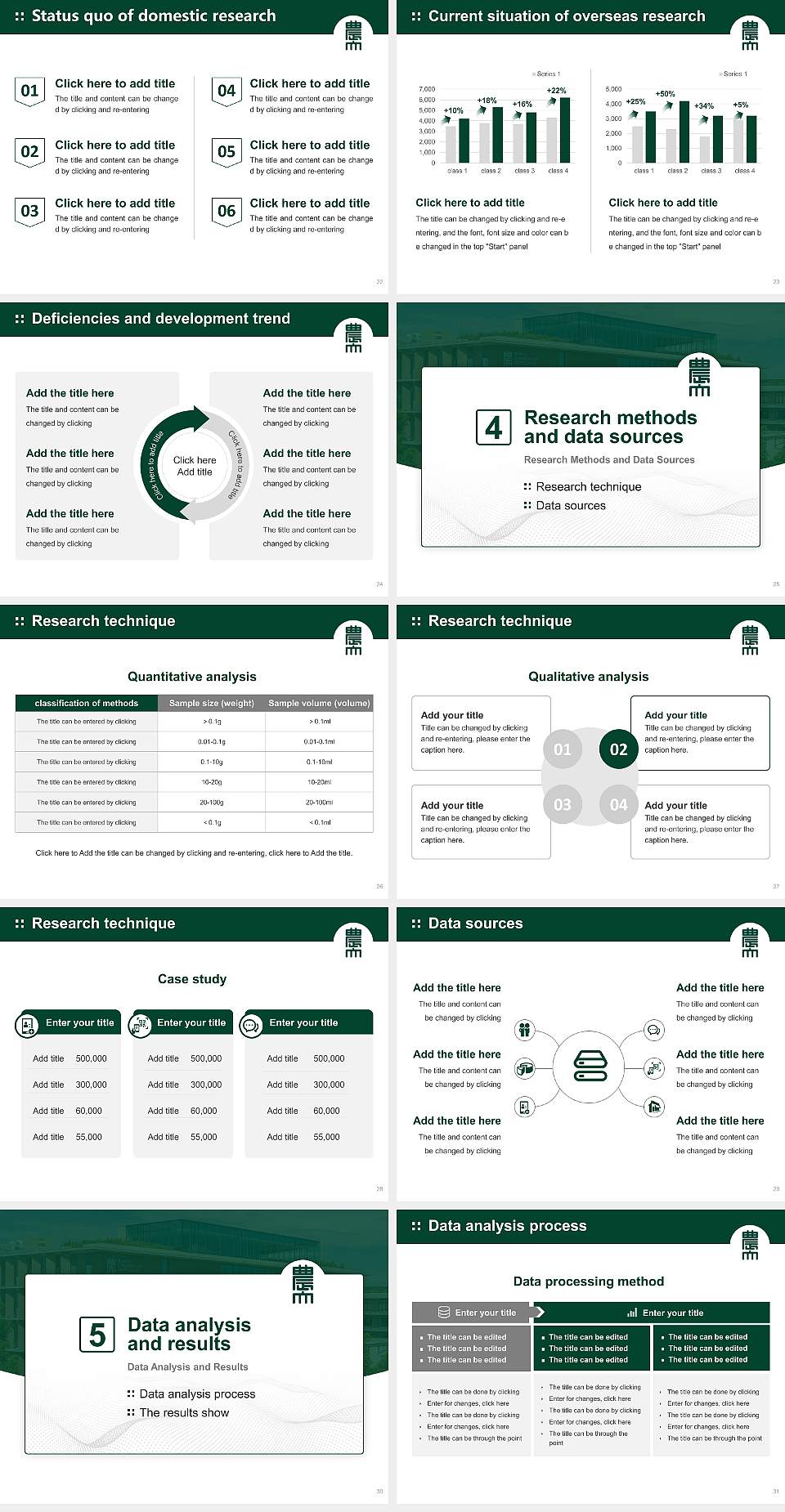 Tokyo University of Agriculture Graduation Thesis Defense PPT Template4:3 ratio PPT effect preview image4