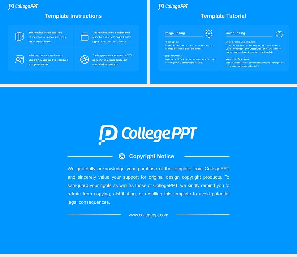 Utsunomiya Kyowa University Academic Presentation/Research Findings Report PPT Template16:9 ratio PPT effect preview image5