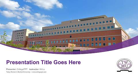 Tokyo Women’s Medical University Course/Courseware Creation PPT Template