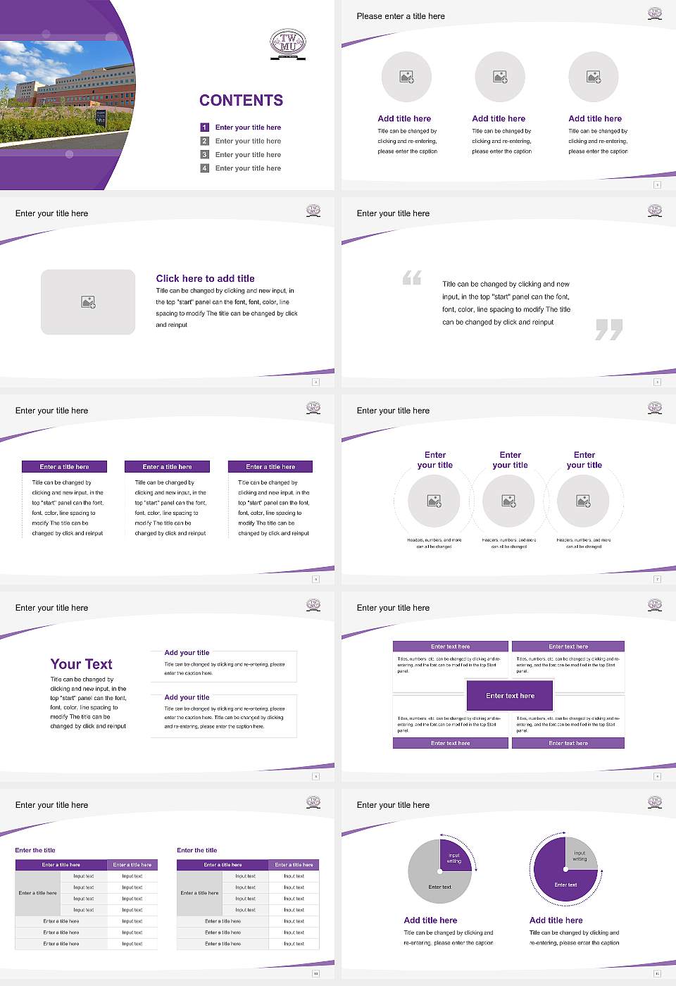 Tokyo Women’s Medical University Course/Courseware Creation PPT Template16:9 ratio PPT effect preview image2