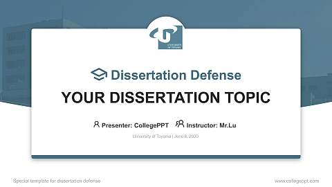 University of Toyama Graduation Thesis Defense PPT Template