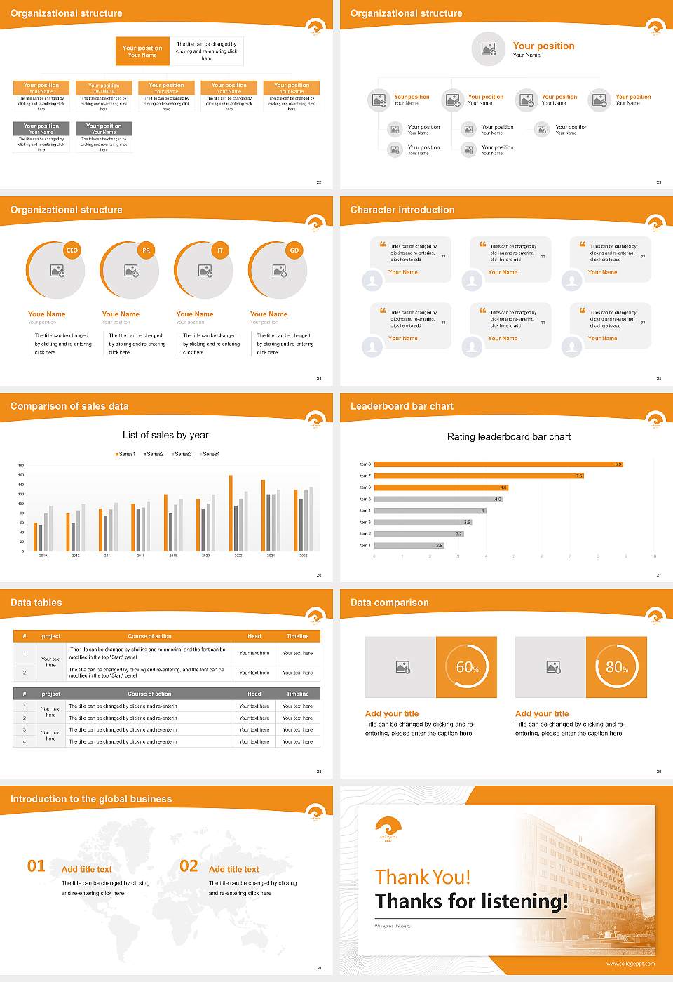 Wakayama University Academic Presentation/Research Findings Report PPT Template16:9 ratio PPT effect preview image4
