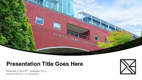 Tokyo Zokei University Course/Courseware Creation PPT Template