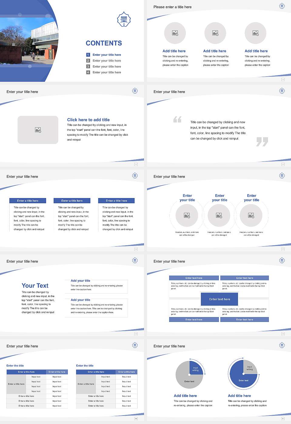 Tokyo University of the Arts Course/Courseware Creation PPT Template16:9 ratio PPT effect preview image2