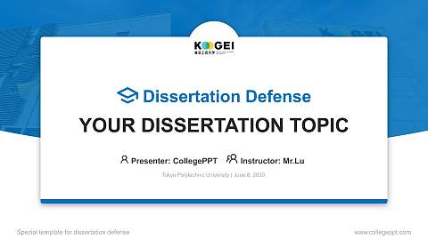 Tokyo Polytechnic University Graduation Thesis Defense PPT Template