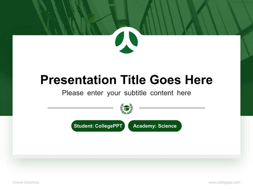 Urawa University National Scholarship Defense PPT Template4:3 ratio PPT effect preview image4