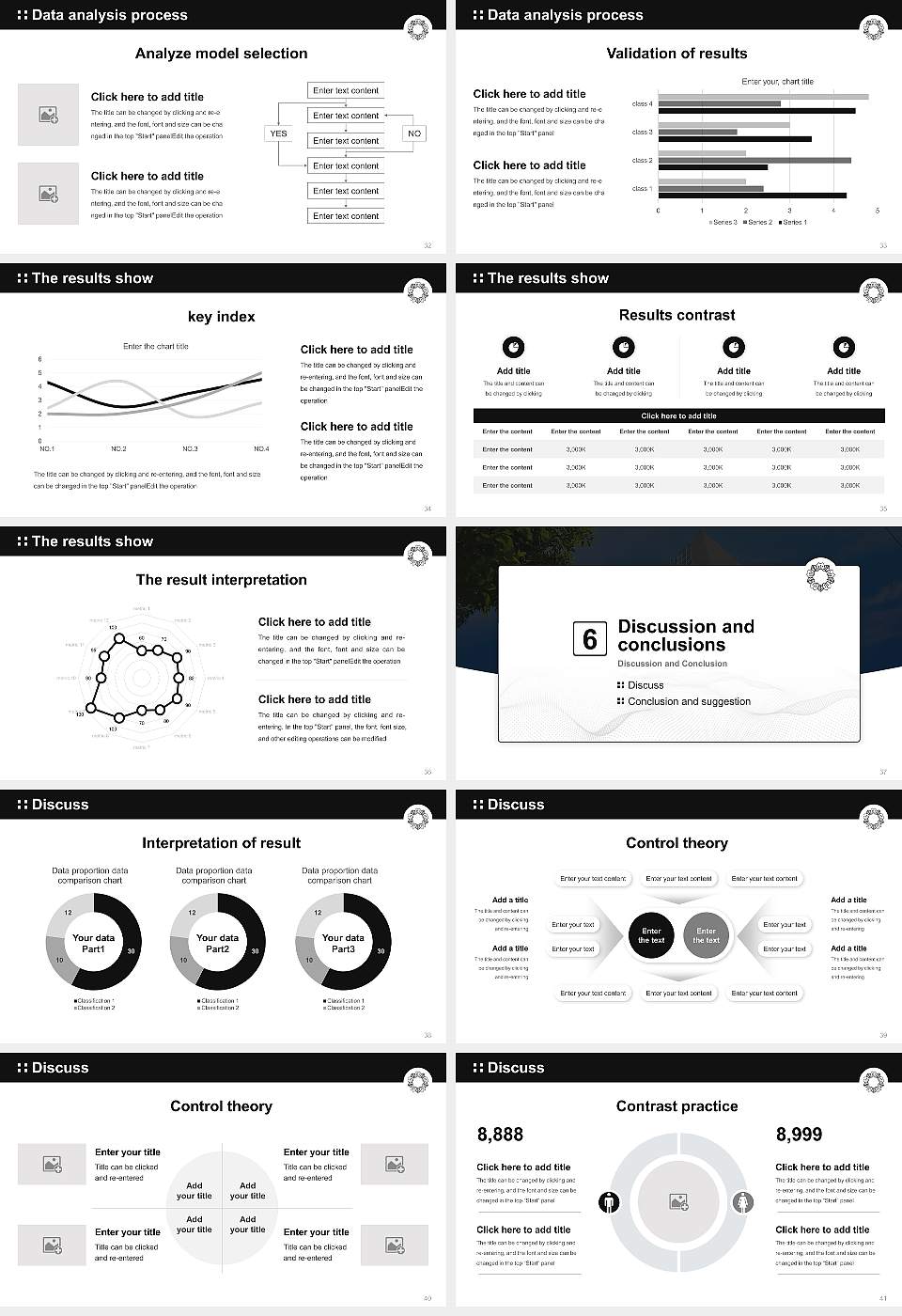 Ueno Gakuen University Graduation Thesis Defense PPT Template16:9 ratio PPT effect preview image5
