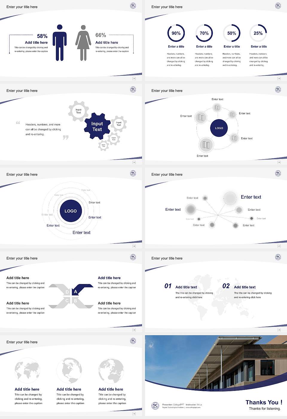 Toyota Technological Institute Course/Courseware Creation PPT Template16:9 ratio PPT effect preview image4