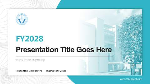University of Human Arts and Sciences Academic Presentation/Research Findings Report PPT Template