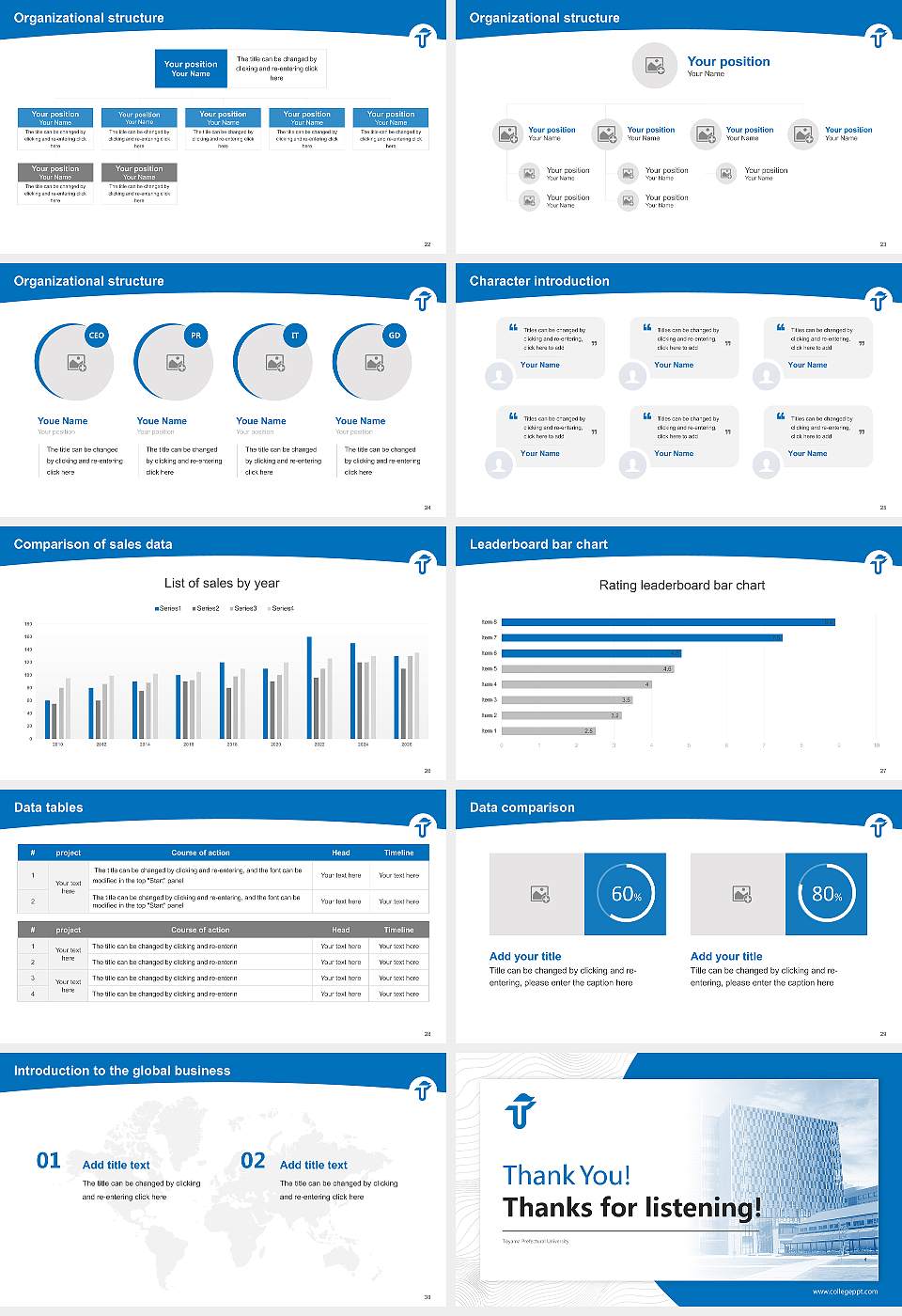 Toyama Prefectural University Academic Presentation/Research Findings Report PPT Template16:9 ratio PPT effect preview image4