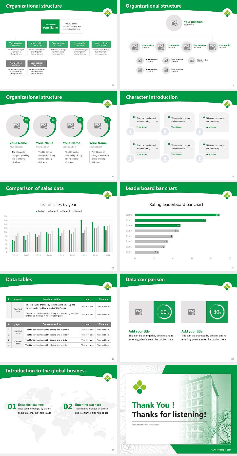 University of Human Environments Academic Presentation/Research Findings Report PPT Template4:3 ratio PPT effect preview image4