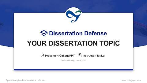 Tottori University Graduation Thesis Defense PPT Template