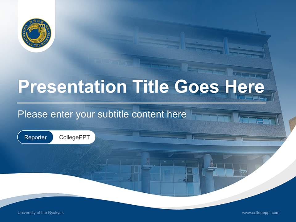 University of the Ryukyus Lecture Sharing and Networking Event PPT Template4:3 ratio PPT effect preview image4