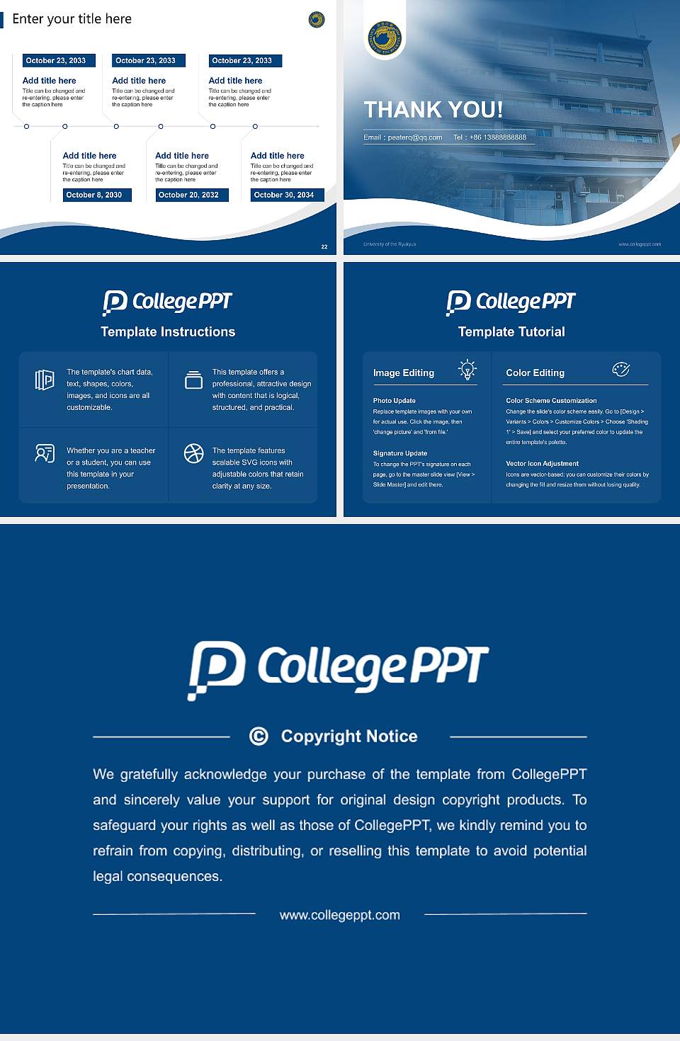 University of the Ryukyus Lecture Sharing and Networking Event PPT Template4:3 ratio PPT effect preview image4