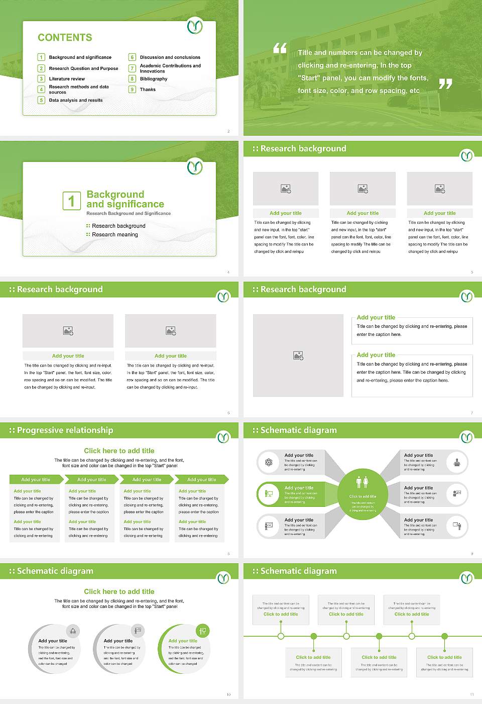 Yamaguchi University Graduation Thesis Defense PPT Template16:9 ratio PPT effect preview image2