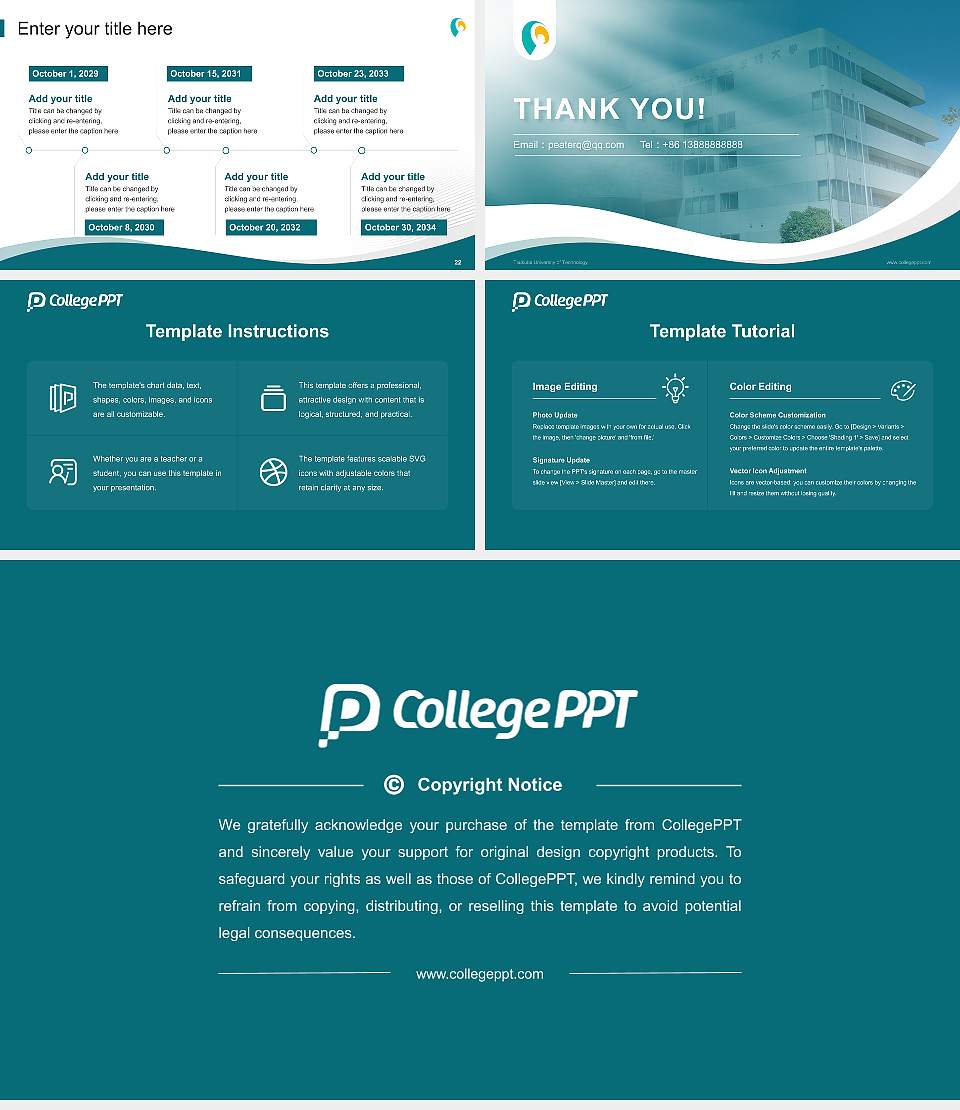 Tsukuba University of Technology Lecture Sharing and Networking Event PPT Template16:9 ratio PPT effect preview image4