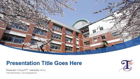 Tokyo Seiei College Course/Courseware Creation PPT Template