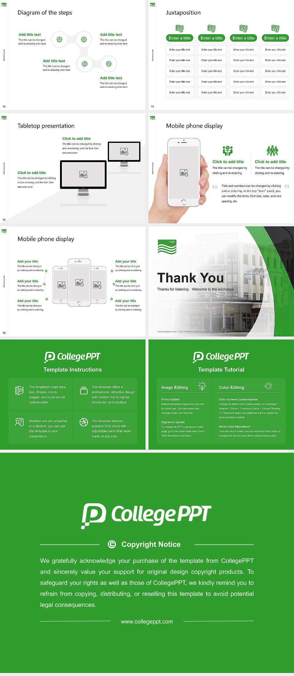 Tottori University of Environmental Studies Competition/Entrepreneurship Contest PPT Template4:3 ratio PPT effect preview image9