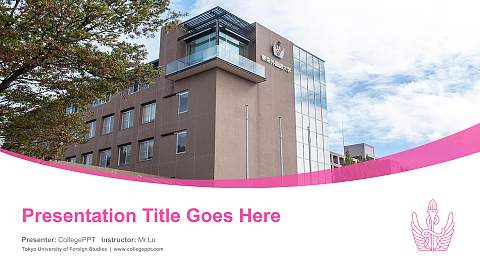 Tokyo University of Foreign Studies Course/Courseware Creation PPT Template