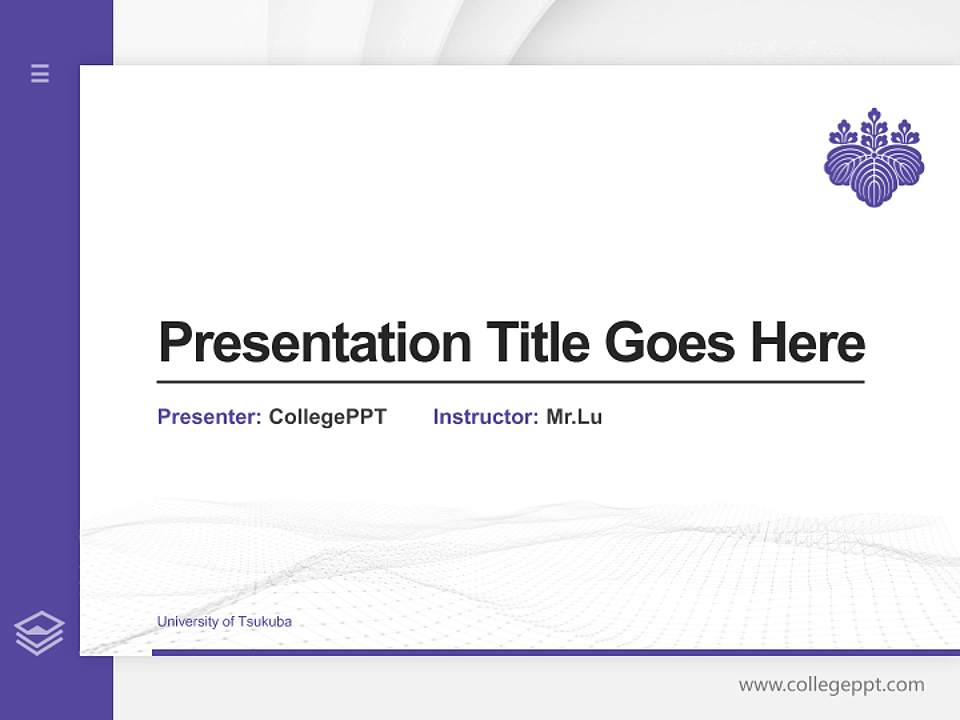 University of Tsukuba Thesis Proposal/Graduation Defense PPT Template4:3 ratio PPT effect preview image5