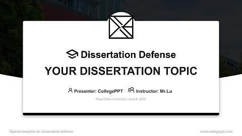Tokyo Zokei University Graduation Thesis Defense PPT Template