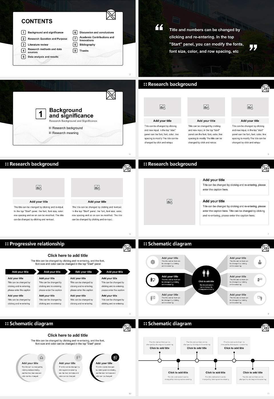 Tokyo Zokei University Graduation Thesis Defense PPT Template16:9 ratio PPT effect preview image2
