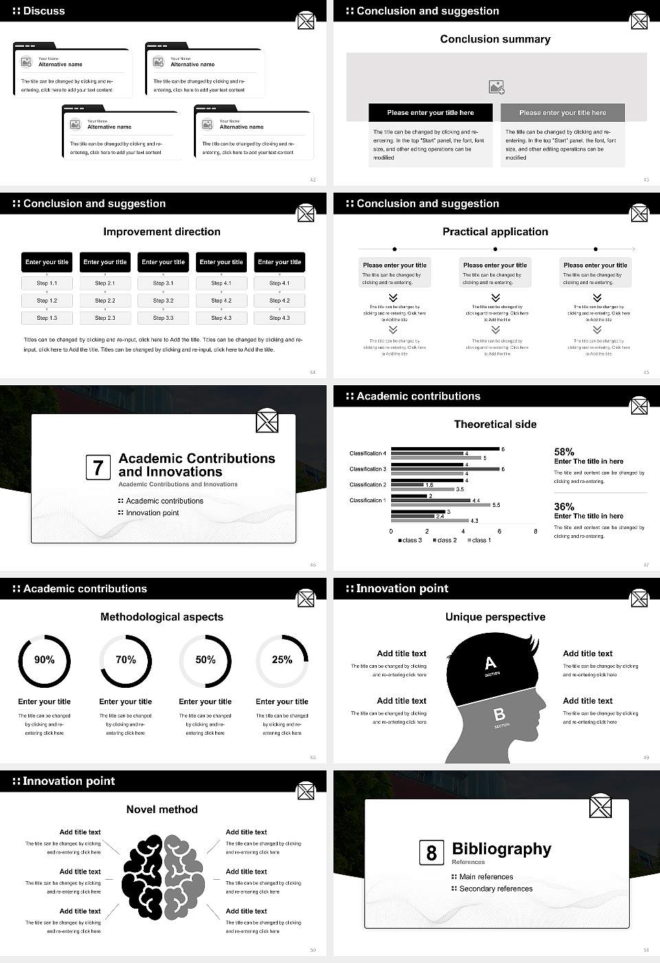 Tokyo Zokei University Graduation Thesis Defense PPT Template16:9 ratio PPT effect preview image6