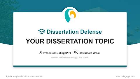 Tsukuba University of Technology Graduation Thesis Defense PPT Template