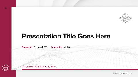 University of The Sacred Heart, Tokyo Thesis Proposal/Graduation Defense PPT Template