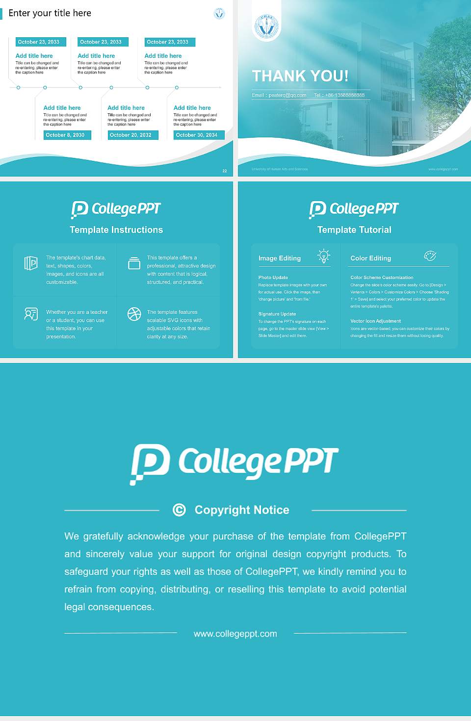 University of Human Arts and Sciences Lecture Sharing and Networking Event PPT Template4:3 ratio PPT effect preview image4